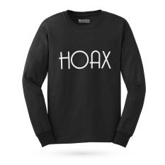 Walexa Kaos Distro HOAX Promo Baju Kaos Murah Lengan Panjang - Hitam